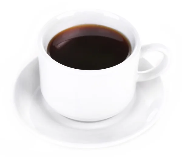 Kopje koffie geïsoleerd op wit — Stockfoto