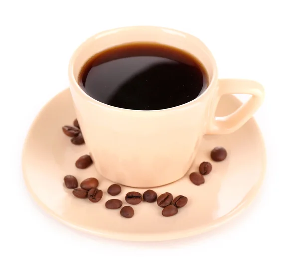 Чашка кофе изолированы на белом — стоковое фото