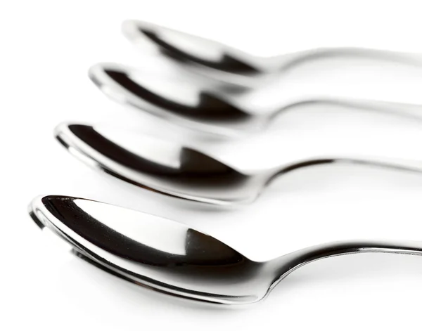 Metal coffee spoons — Stock Photo, Image