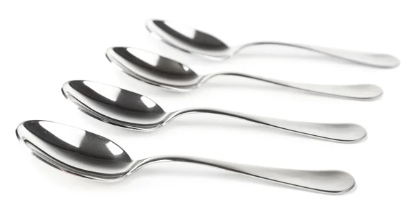 Metal coffee spoons — Stock Photo, Image