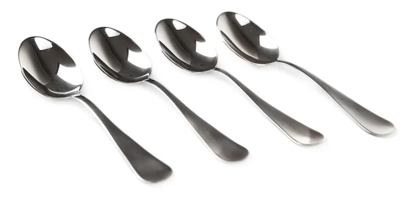 Metal coffee spoons — Stock Photo, Image