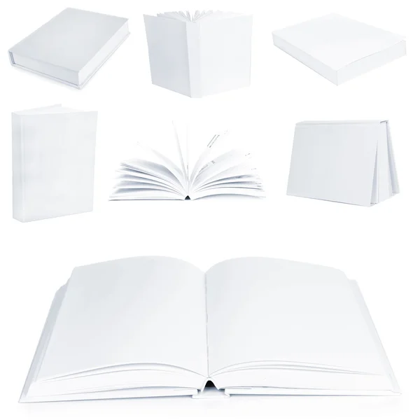 Libros blancos vacíos — Foto de Stock