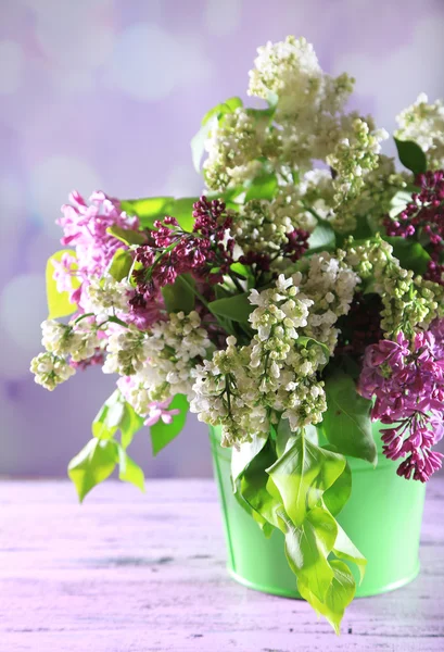 Lilac flowers in vase — Stock Photo, Image