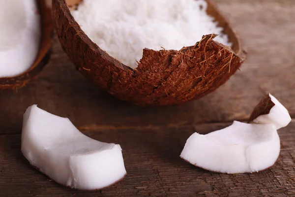 Tasty Broken Coconut — стоковое фото