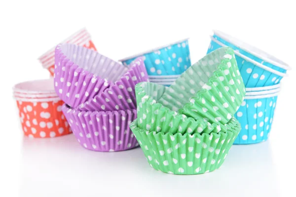Färgglada cupcake wrappers — Stockfoto