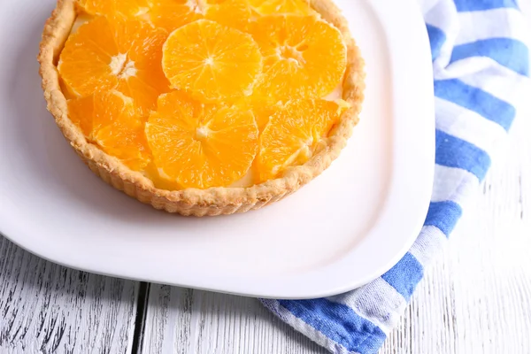 Crostata all'arancia fatta in casa — Foto Stock