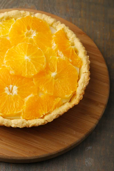 Zelfgemaakte oranje tart — Stockfoto