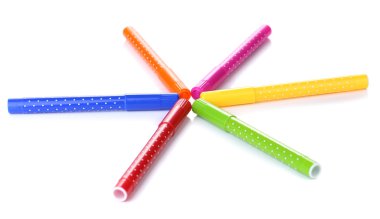 parlak işaretleri üzerinde beyaz izole