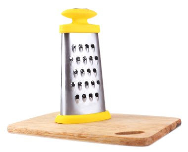 Kesme tahtası ile metal rende