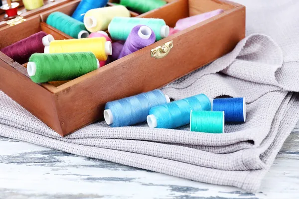 Colorful threads for needlework — Stock Photo, Image