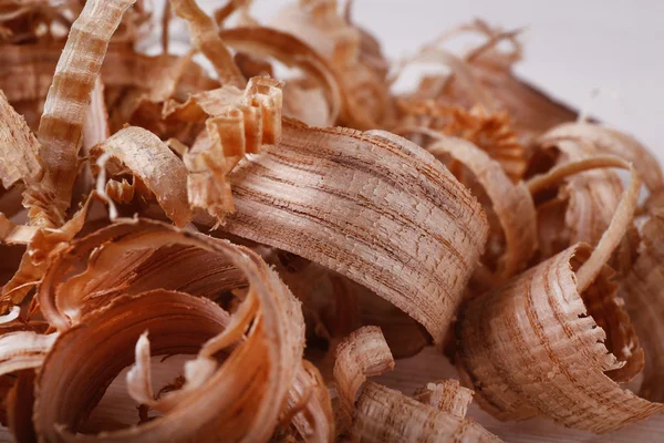 Wood shavings background — Stock Photo, Image