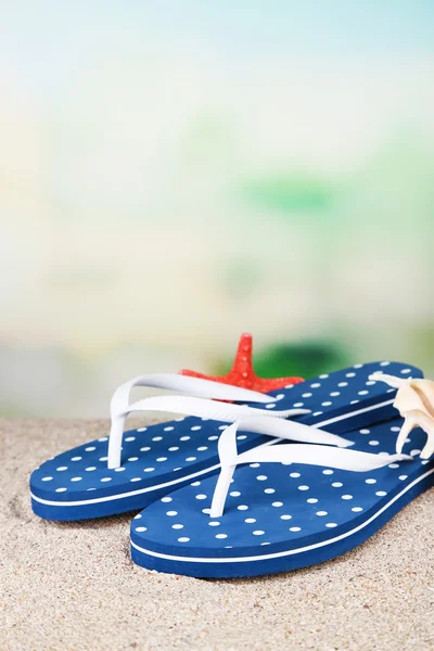 Kleur flip-flops — Stockfoto