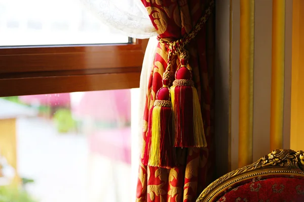 Fragment of beautiful curtain — Stock Photo, Image