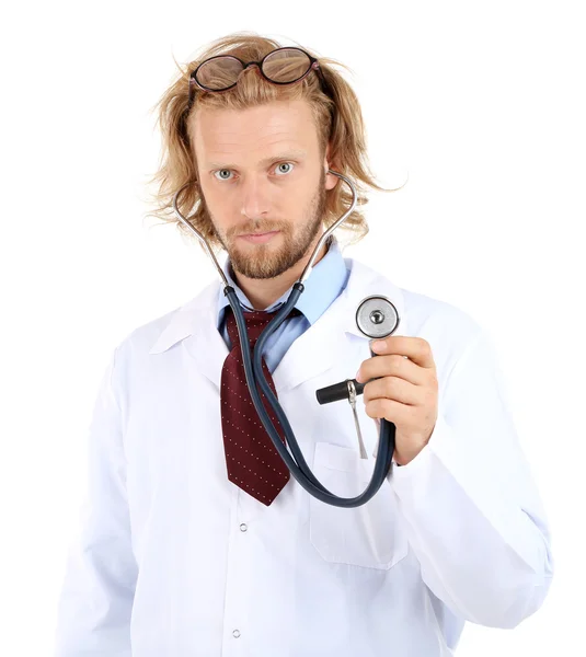 Funny doctor in glasses — Stock Photo, Image