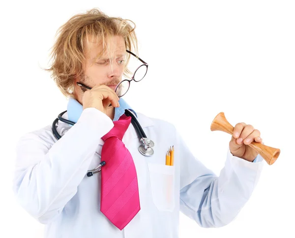 Funny doctor in glasses — Stock Photo, Image