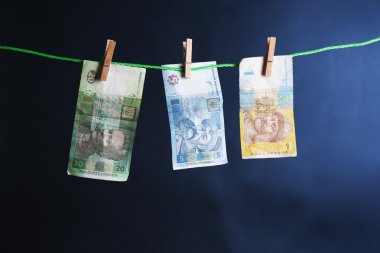 Ukraynalı hryvnia faturaları