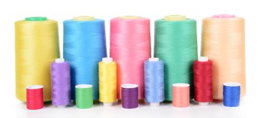 İş parçacığının renkli skeins