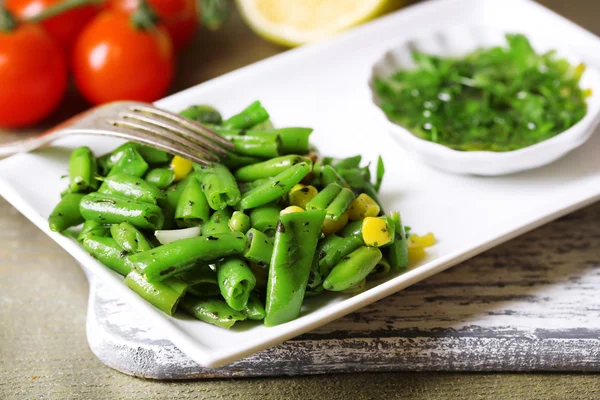 Salat mit Bohnen und Mais — Stockfoto