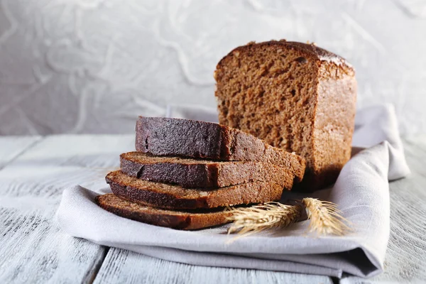 Fresh bread on table — Stock Photo, Image