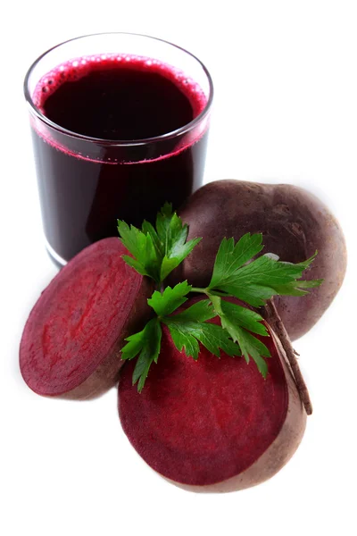 Glass of fresh beet juice — Stock Photo, Image