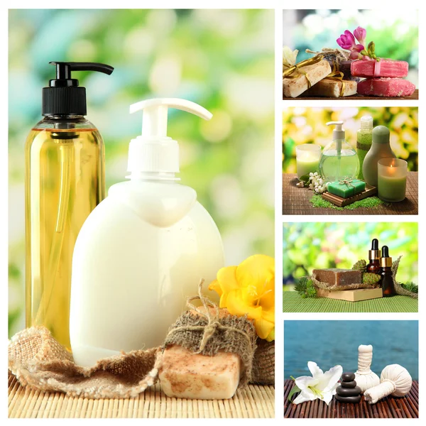Spa remedies collage — Stock Photo, Image