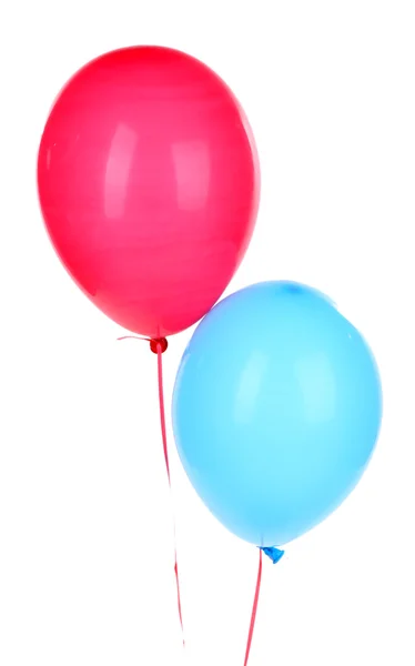 Ballons de couleur, isolés sur blanc — Photo