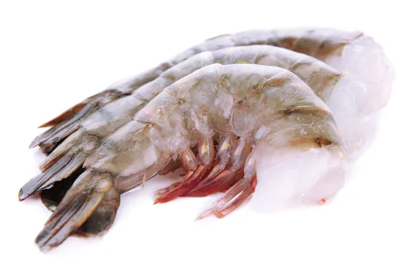 Tasty prawns on white background isolated — Stock Photo, Image