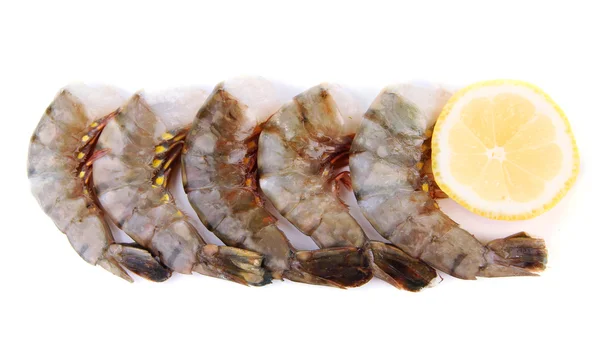 孤立的白色背景上的美味大虾 — 图库照片