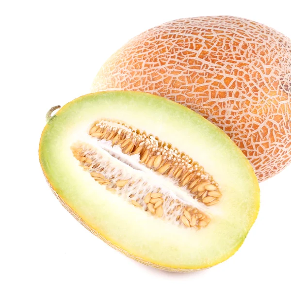 Melone isoliert auf weiß — Stockfoto