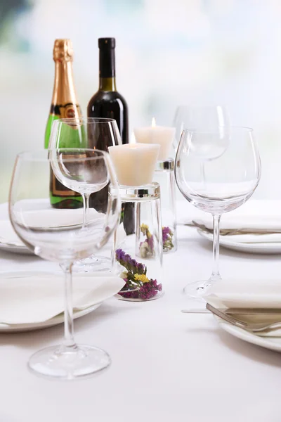 Restaurant table setting — Stock Photo, Image