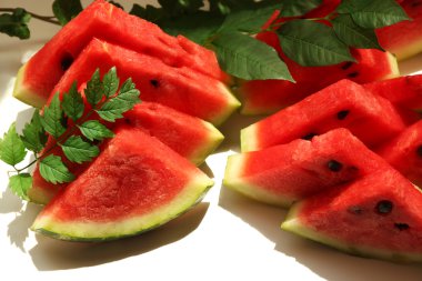 taze dilim karpuz, yakın çekim