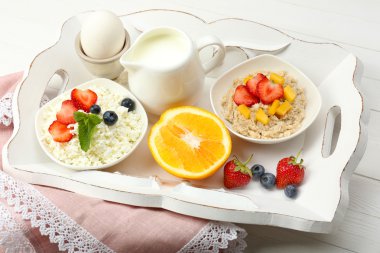 nefis bir kahvaltı masasında, yakın çekim