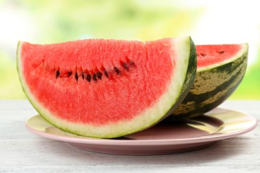 taze dilim karpuz, yakın çekim