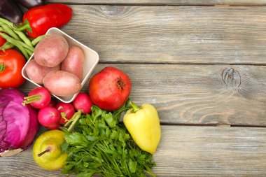 taze organik sebze ile yaz çerçeve