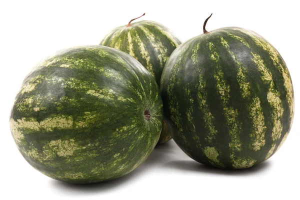 Whole watermelons isolated on white — Stock Photo, Image