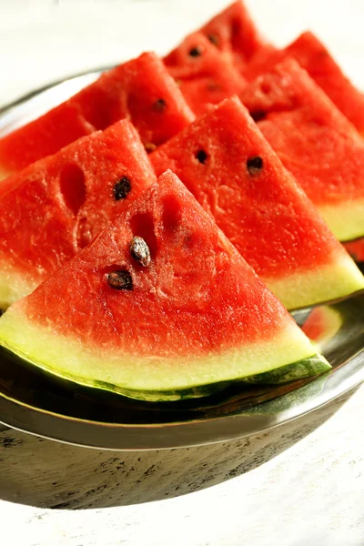 Fresh slices of watermelon, close up — Stock Photo, Image