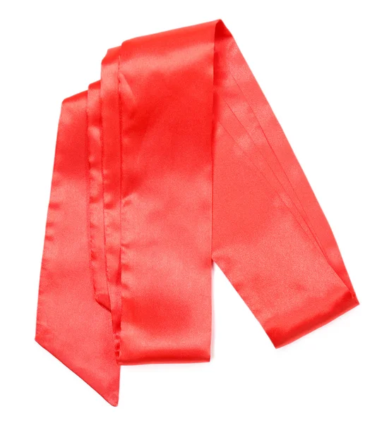 Cinturão vermelho isolado em branco — Fotografia de Stock
