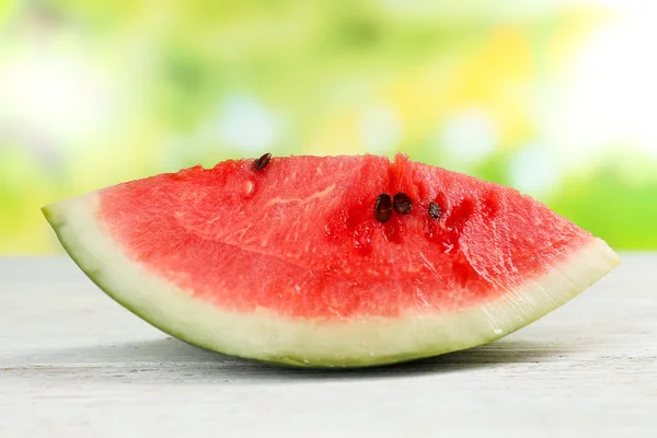 Frische Scheibe Wassermelone, Nahaufnahme — Stockfoto