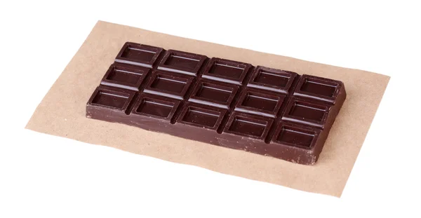白で隔離されたチョコレートバー — ストック写真