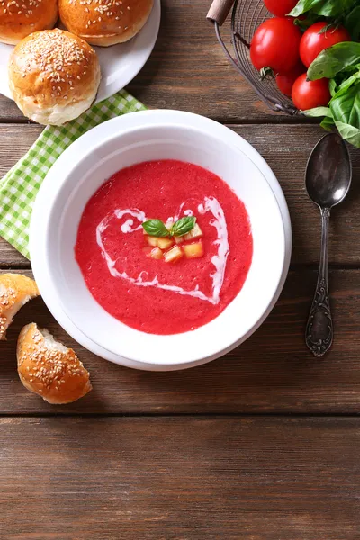 Gazpacho soep — Stockfoto