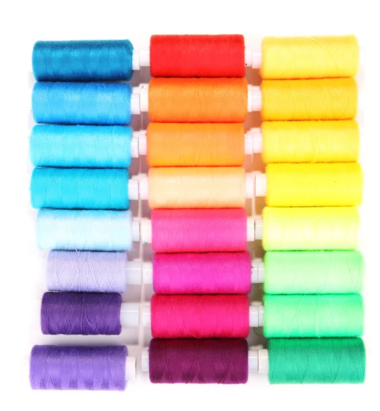 Multicolor sewing threads — Stock Photo, Image