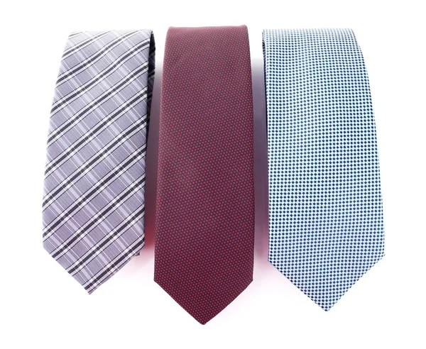 Brown, blue and grey ties — Stock Photo, Image