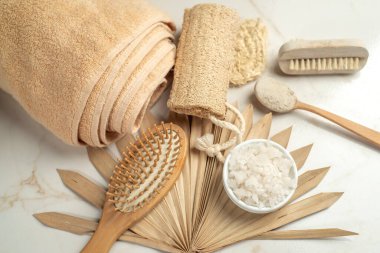 Spa tedavileri için aksesuarlar. Vücut bakımı