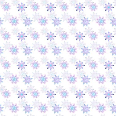 Renkli kar taneleri olan kusursuz bir Noel deseni. El çizimi taslak tarzı. Çizgi çalışması. Kağıt, dekorasyon ve ambalaj için kış arkaplanı.