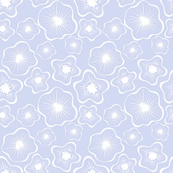 Abstract Floral Seamless Pattern Hand Drawn Sketch Style — Stock Photo, Image