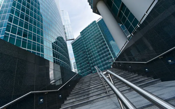 Stairs to Moscow International Business Center — Stock Photo, Image