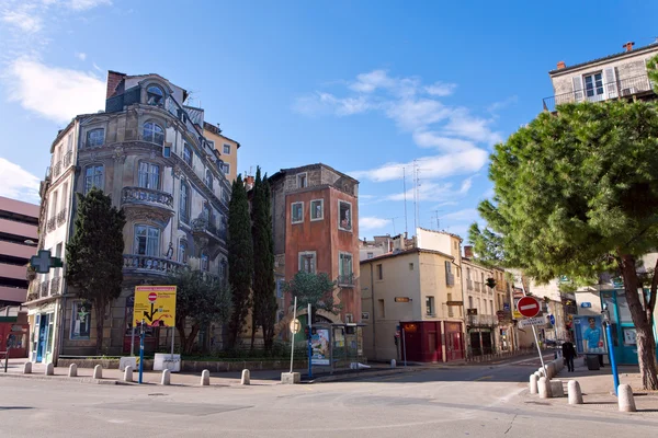 Casa pintada em Montpellier — Fotografia de Stock