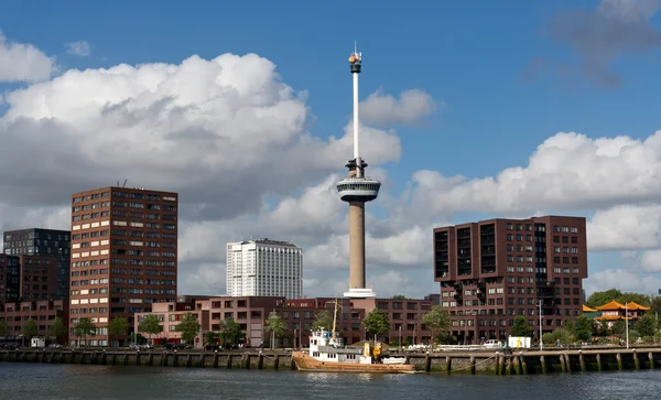 Megfigyelő torony euromast rotterdam városában Stock Kép