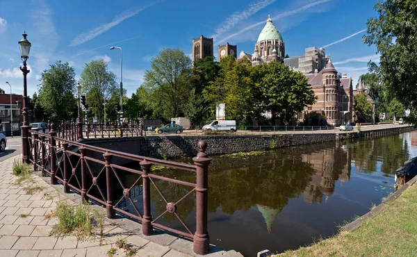 Haarlem a Szent bavo-katedrális Stock Kép