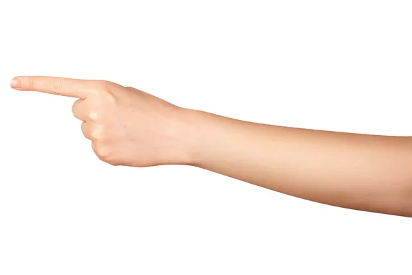 Рука людини ізольована на білому — стокове фото